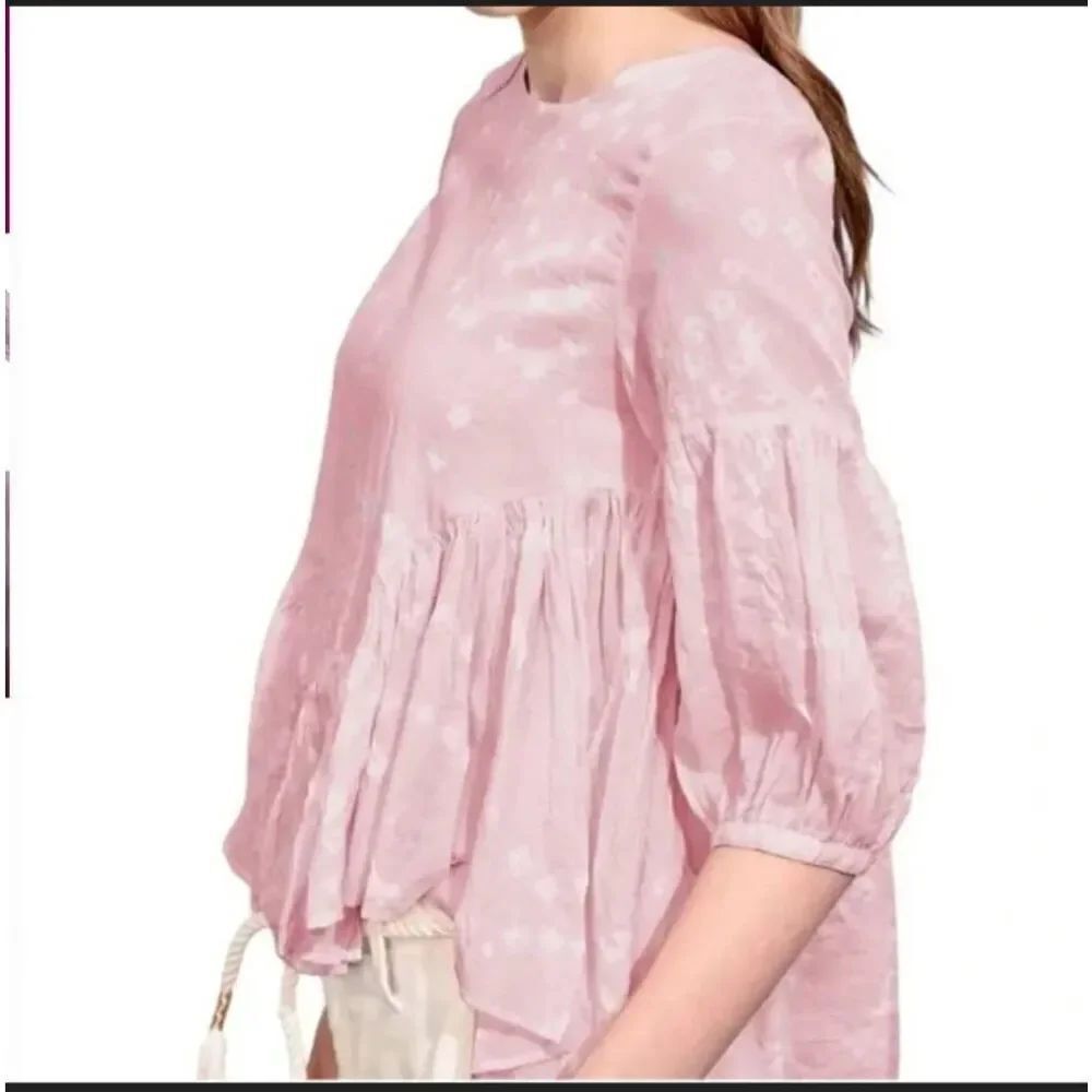 Antik Batik Bondini Pink Blouse sz XS